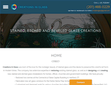 Tablet Screenshot of createinglass.com